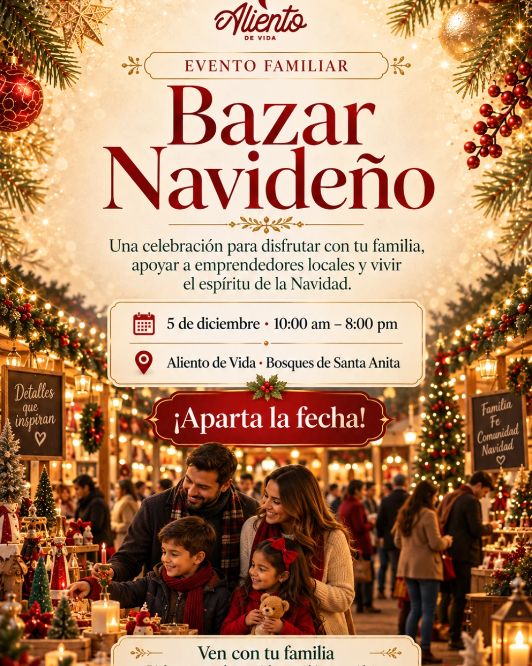 Bazar Navideño Aliento de Vida 2026